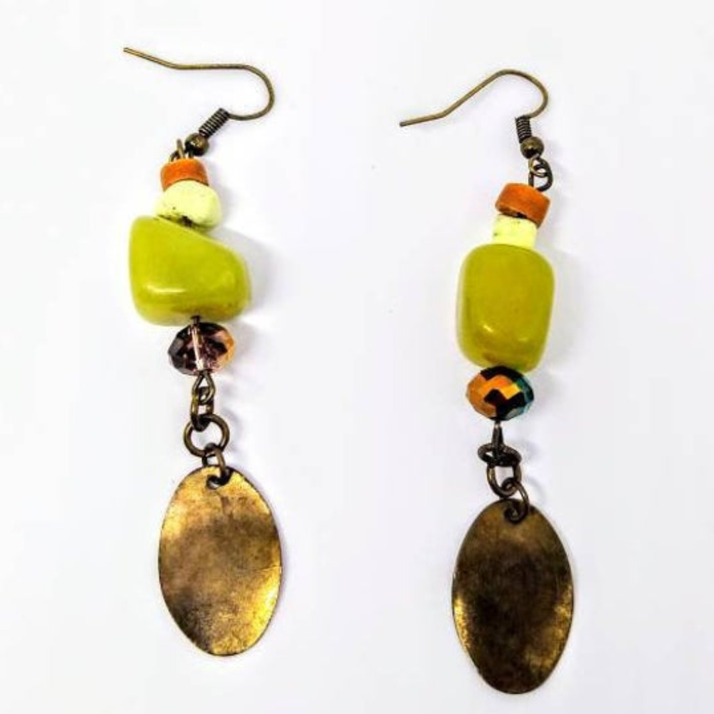 Green Stone Earring